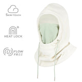 Maxbell Balaclava Ski Bandana Breathable for Snowboarding Hiking Motorcycle white - Aladdin Shoppers