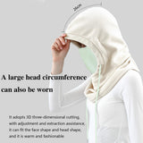 Maxbell Balaclava Ski Bandana Breathable for Snowboarding Hiking Motorcycle white - Aladdin Shoppers