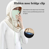 Maxbell Balaclava Ski Bandana Breathable for Snowboarding Hiking Motorcycle white - Aladdin Shoppers