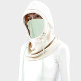 Maxbell Balaclava Ski Bandana Breathable for Snowboarding Hiking Motorcycle white - Aladdin Shoppers