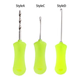 Maxbell 2xCarp Fishing Baiting Hook Portable Drill Boilie Bait Pins for Rigs Making StyleA
