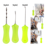 Maxbell 2xCarp Fishing Baiting Hook Portable Drill Boilie Bait Pins for Rigs Making StyleA