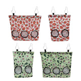Rabbit Feeder Hanging Hay Bags Feeder Bag Hanging Pouch for Backyard Outside L strawberry - Aladdin Shoppers