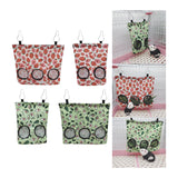 Rabbit Feeder Hanging Hay Bags Feeder Bag Hanging Pouch for Backyard Outside L strawberry - Aladdin Shoppers
