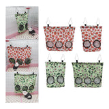 Rabbit Feeder Hanging Hay Bags Feeder Bag Hanging Pouch for Backyard Outside L strawberry - Aladdin Shoppers