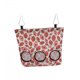 Rabbit Feeder Hanging Hay Bags Feeder Bag Hanging Pouch for Backyard Outside L strawberry - Aladdin Shoppers