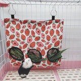 Rabbit Feeder Hanging Hay Bags Feeder Bag Hanging Pouch for Backyard Outside L strawberry - Aladdin Shoppers