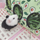 Rabbit Feeder Hanging Hay Bags Feeder Bag Hanging Pouch for Backyard Outside L avocado - Aladdin Shoppers