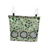 Rabbit Feeder Hanging Hay Bags Feeder Bag Hanging Pouch for Backyard Outside L avocado - Aladdin Shoppers
