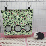 Rabbit Feeder Hanging Hay Bags Feeder Bag Hanging Pouch for Backyard Outside L avocado - Aladdin Shoppers