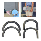 Maxbell 3xSkateboard Deck Guards Protector U Channel Design for Double Rocker Board
