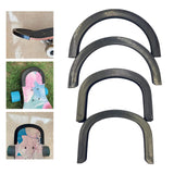 Maxbell 3xSkateboard Deck Guards Protector U Channel Design for Double Rocker Board