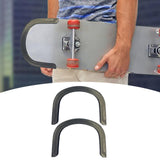 Maxbell 3xSkateboard Deck Guards Protector Crash Rubber Strip for Longboard Boys Grils
