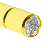 Maxbell Portable Handheld flashlights 9 LED Aluminum Diameter 2.5cm Length 9cm Yellow - Aladdin Shoppers