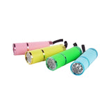 Maxbell Portable Handheld flashlights 9 LED Aluminum Diameter 2.5cm Length 9cm Yellow - Aladdin Shoppers