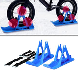Maxbell Winter Snow Sled Bike Ski Sledge Sledding Skiing Sleigh Sports Toboggan Blue - Aladdin Shoppers