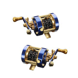 Maxbell High Speed Baitcasting Reels 5.0:1 Ratio Baitcaster Trolling Reel Metal left - Aladdin Shoppers