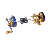 Maxbell High Speed Baitcasting Reels 5.0:1 Ratio Baitcaster Trolling Reel Metal left - Aladdin Shoppers