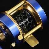 Maxbell High Speed Baitcasting Reels 5.0:1 Ratio Baitcaster Trolling Reel Metal left - Aladdin Shoppers