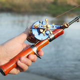 Maxbell High Speed Baitcasting Reels 5.0:1 Ratio Baitcaster Trolling Reel Metal left - Aladdin Shoppers