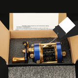 Maxbell High Speed Baitcasting Reels 5.0:1 Ratio Baitcaster Trolling Reel Metal left - Aladdin Shoppers