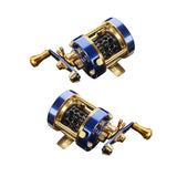 Maxbell High Speed Baitcasting Reels 5.0:1 Ratio Baitcaster Trolling Reel Metal left - Aladdin Shoppers