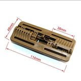 Maxbell 2xVest Quick Release Buckle Slider for Hunting Backpack Strap Belt Accessories Khaki Long
