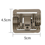 Maxbell 2xVest Quick Release Buckle Slider for Hunting Backpack Strap Belt Accessories Khaki Short