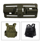 Maxbell 2xVest Quick Release Buckle Slider for Hunting Backpack Strap Belt Accessories Green Long