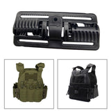 Maxbell 3xVest Quick Release Buckle Slider for Hunting Backpack Strap Belt Accessories Black Long