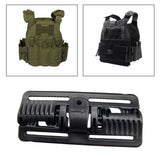 Maxbell 3xVest Quick Release Buckle Slider for Hunting Backpack Strap Belt Accessories Black Long