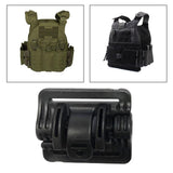 Maxbell 2xVest Quick Release Buckle Slider for Hunting Backpack Strap Belt Accessories Black Short