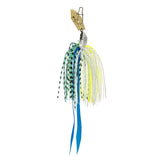 Maxbell Fishing Jig Fishing Baits Lures with Silicone Skirt Flipping Jigs Swim Metal Green White - Aladdin Shoppers
