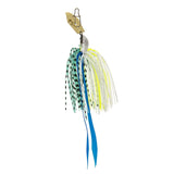 Maxbell Fishing Jig Fishing Baits Lures with Silicone Skirt Flipping Jigs Swim Metal Green White - Aladdin Shoppers