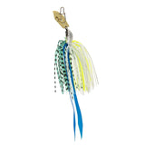 Maxbell Fishing Jig Fishing Baits Lures with Silicone Skirt Flipping Jigs Swim Metal Green White - Aladdin Shoppers