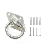 Maxbell 2xDiamond Pad Eye Plate with Ring Heavy Duty for Boat Rigging Training Straps 5mm
