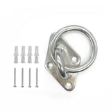 Maxbell 4xDiamond Pad Eye Plate with Ring Heavy Duty for Boat Rigging Training Straps 5mm