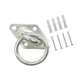 Maxbell 4xDiamond Pad Eye Plate with Ring Heavy Duty for Boat Rigging Training Straps 5mm