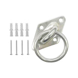 Maxbell 3xDiamond Pad Eye Plate with Ring Heavy Duty for Boat Rigging Training Straps 5mm