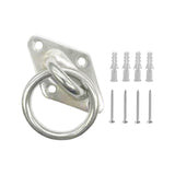 Maxbell 3xDiamond Pad Eye Plate with Ring Heavy Duty for Boat Rigging Training Straps 5mm