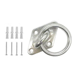 Maxbell 4xDiamond Pad Eye Plate with Ring Heavy Duty for Boat Rigging Training Straps 5mm