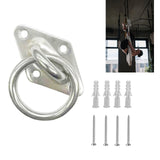 Maxbell 3xDiamond Pad Eye Plate with Ring Heavy Duty for Boat Rigging Training Straps 5mm