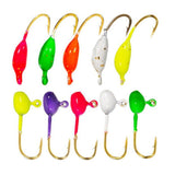Maxbell 14x Ice Fishing Rod and Reel Set Fishing Jigs with Hooks for Lakes - Aladdin Shoppers
