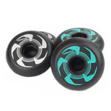 Maxbell Inline Roller Skate Wheel Indoor Outdoor for Scooters Luggage Wheel Practice Black Argent - Aladdin Shoppers