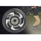Maxbell Inline Roller Skate Wheel Indoor Outdoor for Scooters Luggage Wheel Practice Black Argent - Aladdin Shoppers