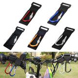 Maxbell 4xMultifunctional Loop Tie Down Straps with Carabiner Bike Handlebar Workout Red