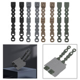 Maxbell 2x2Pcs System Malice Clips Strap Buckle Nylon Magazine Pouch Accessory black
