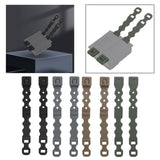 Maxbell 2x2Pcs System Malice Clips Strap Buckle Nylon Magazine Pouch Accessory black