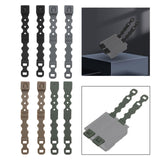 Maxbell 4x2Pcs System Malice Clips Strap Buckle Nylon Magazine Pouch Accessory black