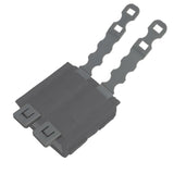 Maxbell 4x2Pcs System Malice Clips Strap Buckle Nylon Magazine Pouch Accessory gray